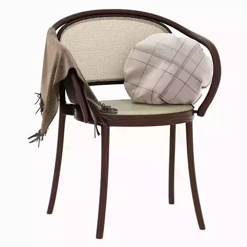 Belize rattan armchair 3D model