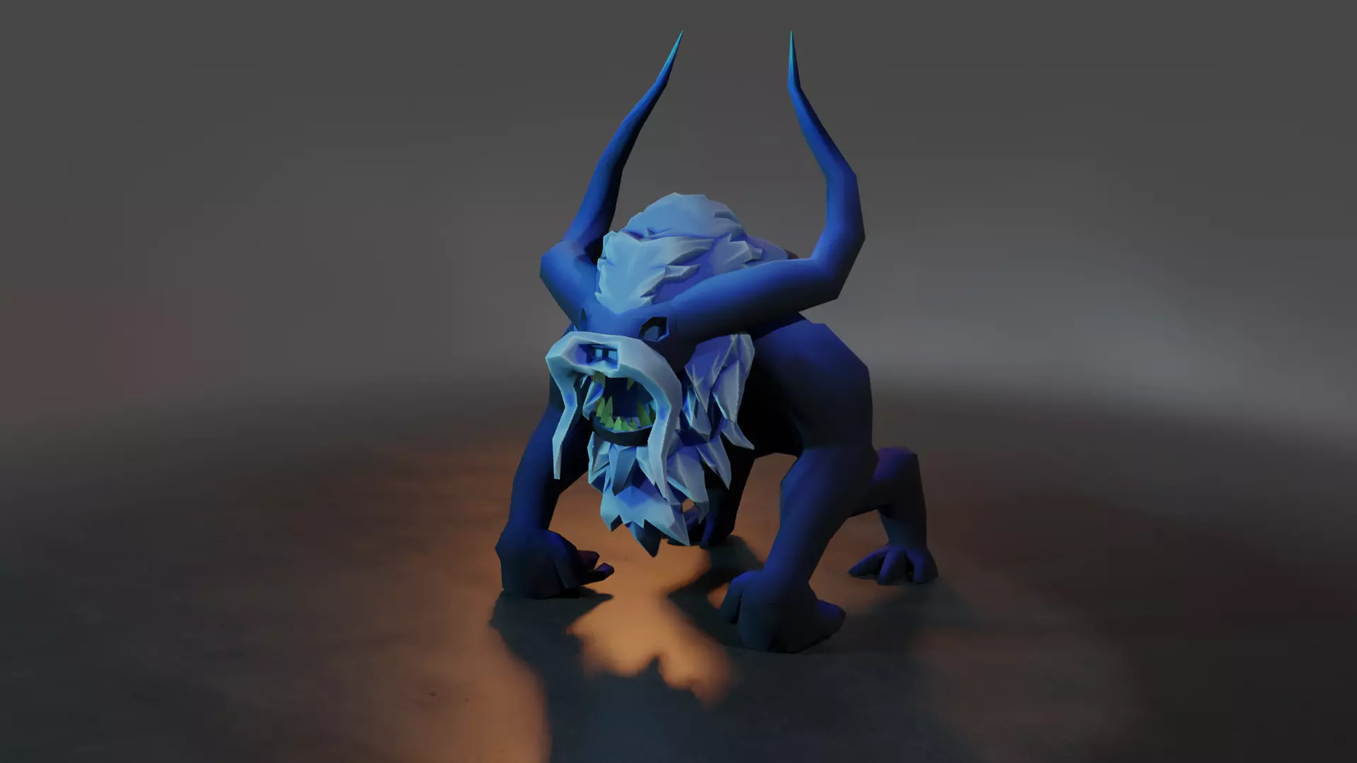 Mutango Low-poly 3D model_0