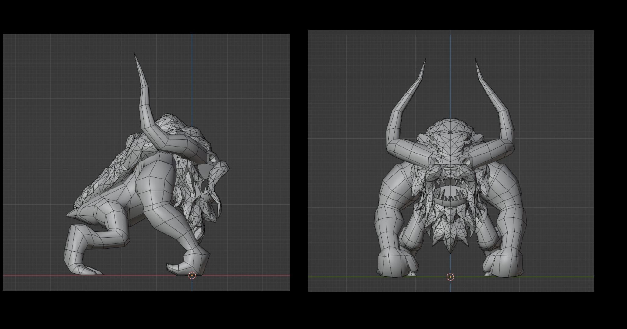 Mutango Low-poly 3D model_2