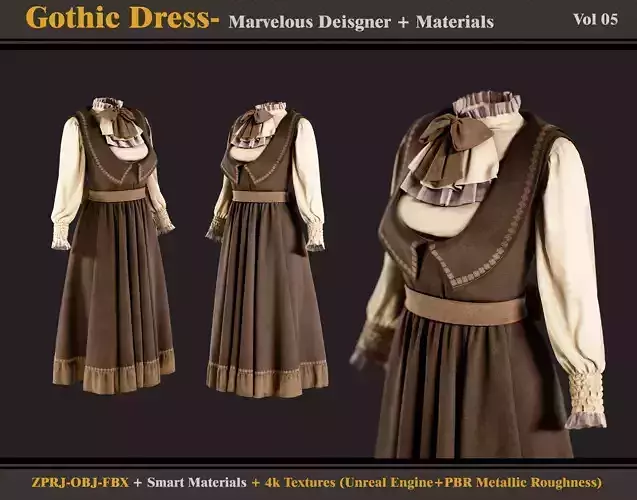 Gothic Dress-Models-Materials-vol 5