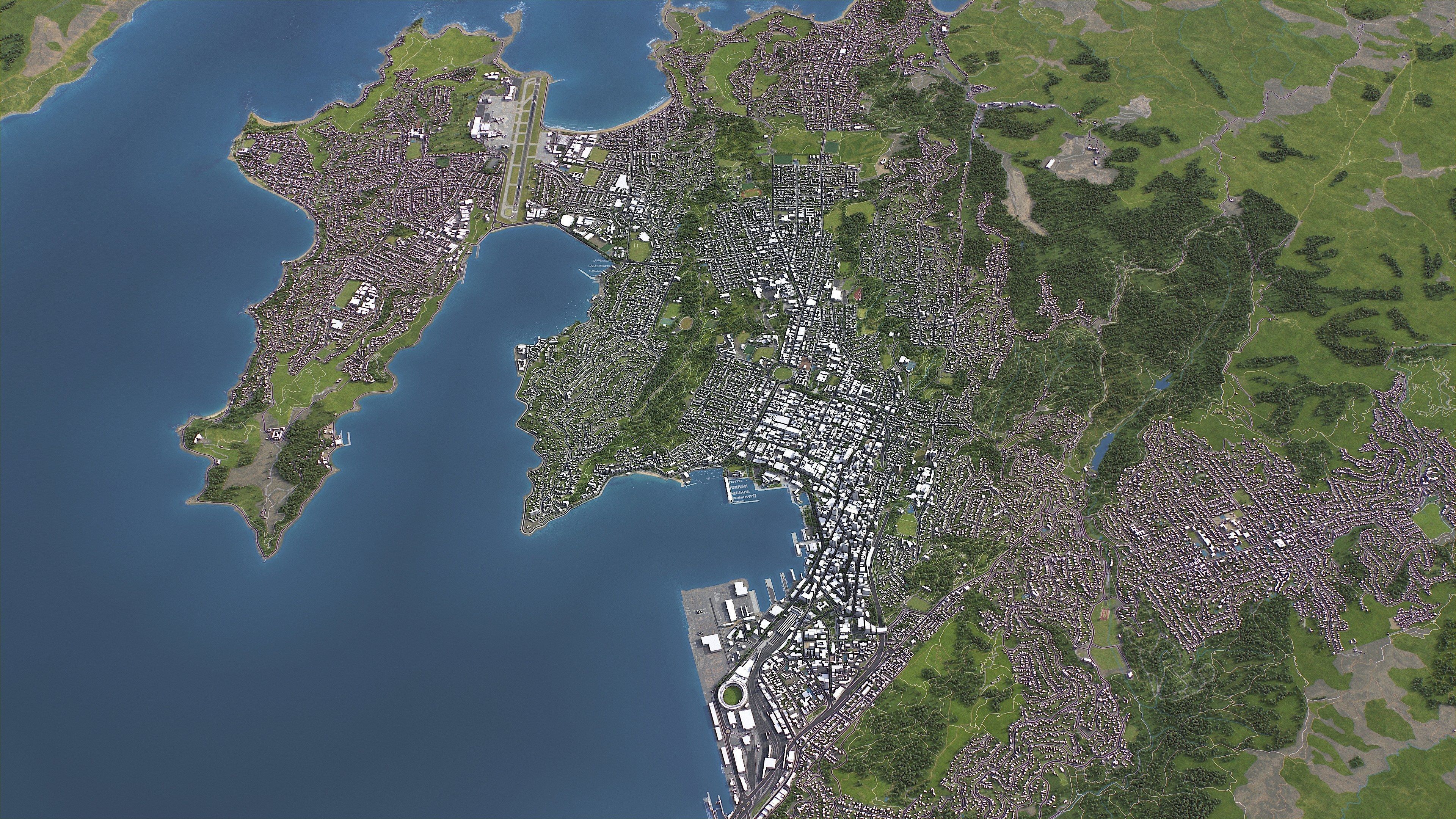 Wellington - 3D City Model Low-poly 3D model_13