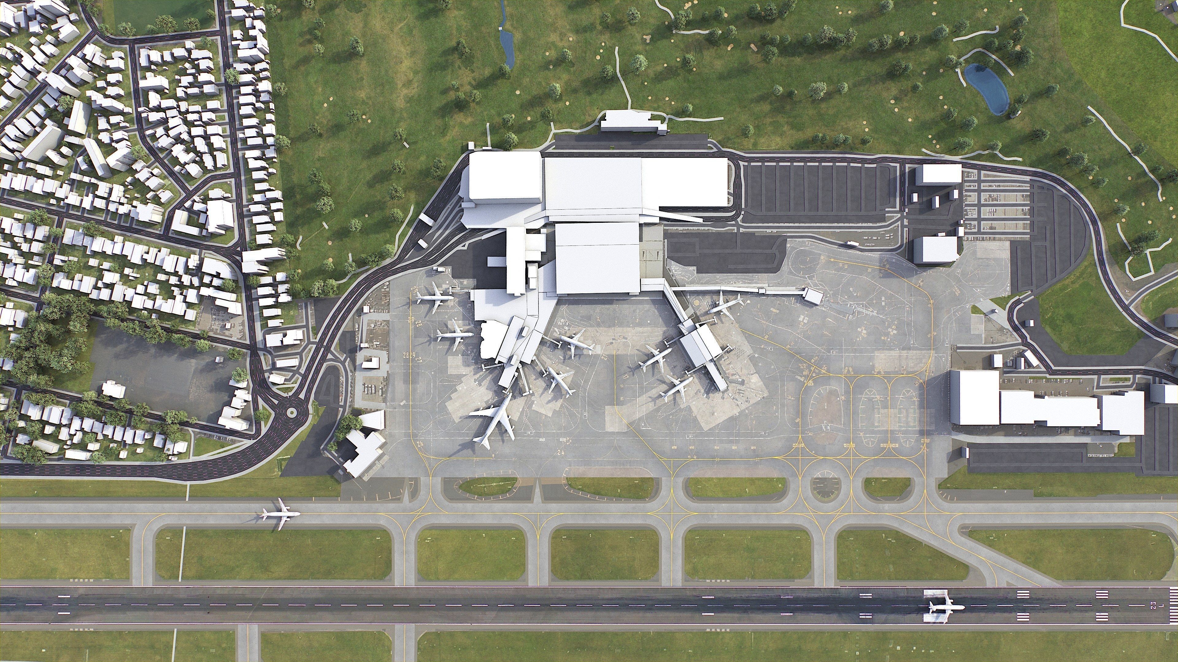 Wellington - 3D City Model Low-poly 3D model_23