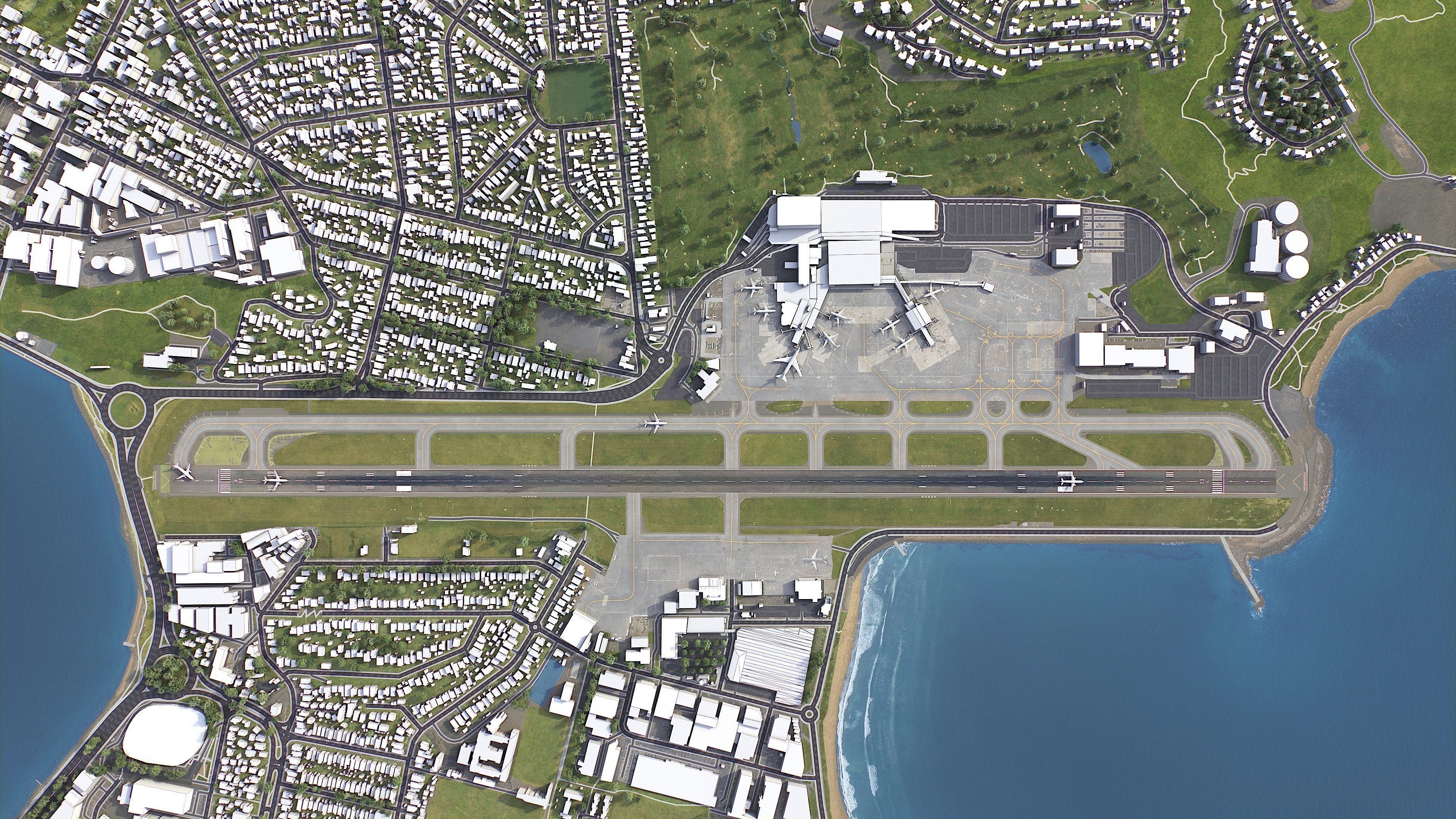 Wellington - 3D City Model Low-poly 3D model_24