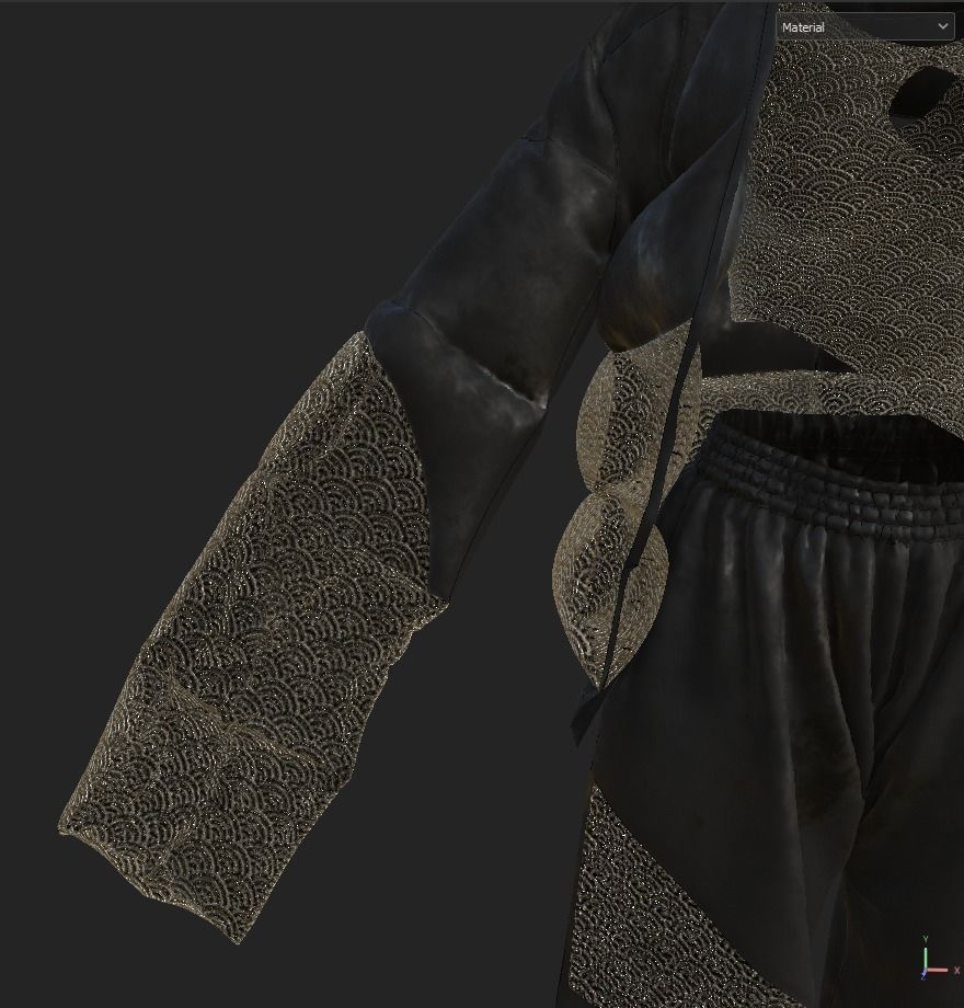 puffy jacket Cloth Garment nilon Fashion 3D model 3D model Low-poly 3D model_51