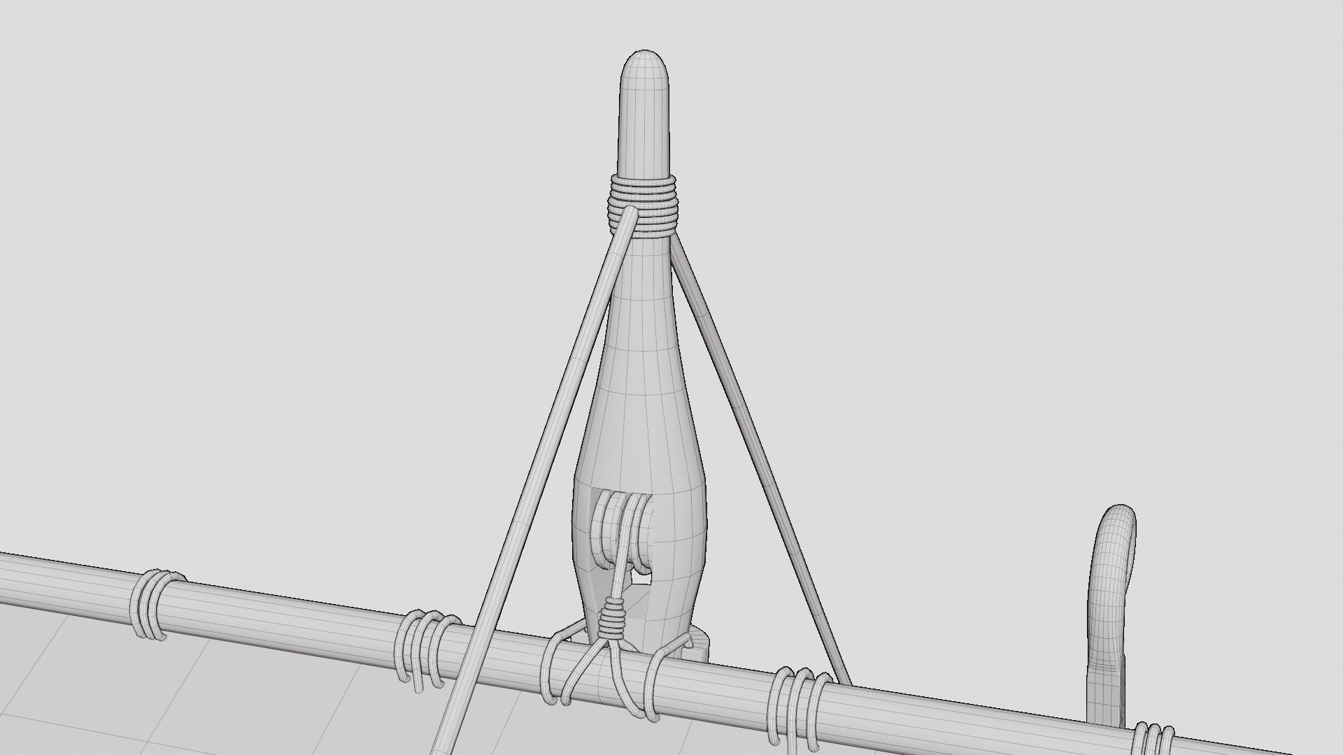 Viking realistic longship- Karvi- boat game-ready Low-poly 3D model_30