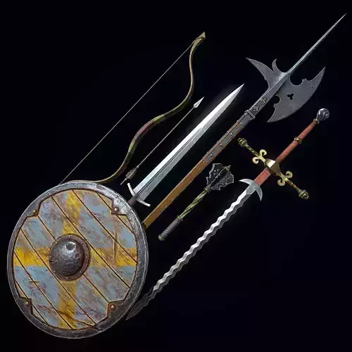 Collection of Medieval Melee Weapons 