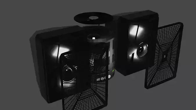 Sound box 3d model 