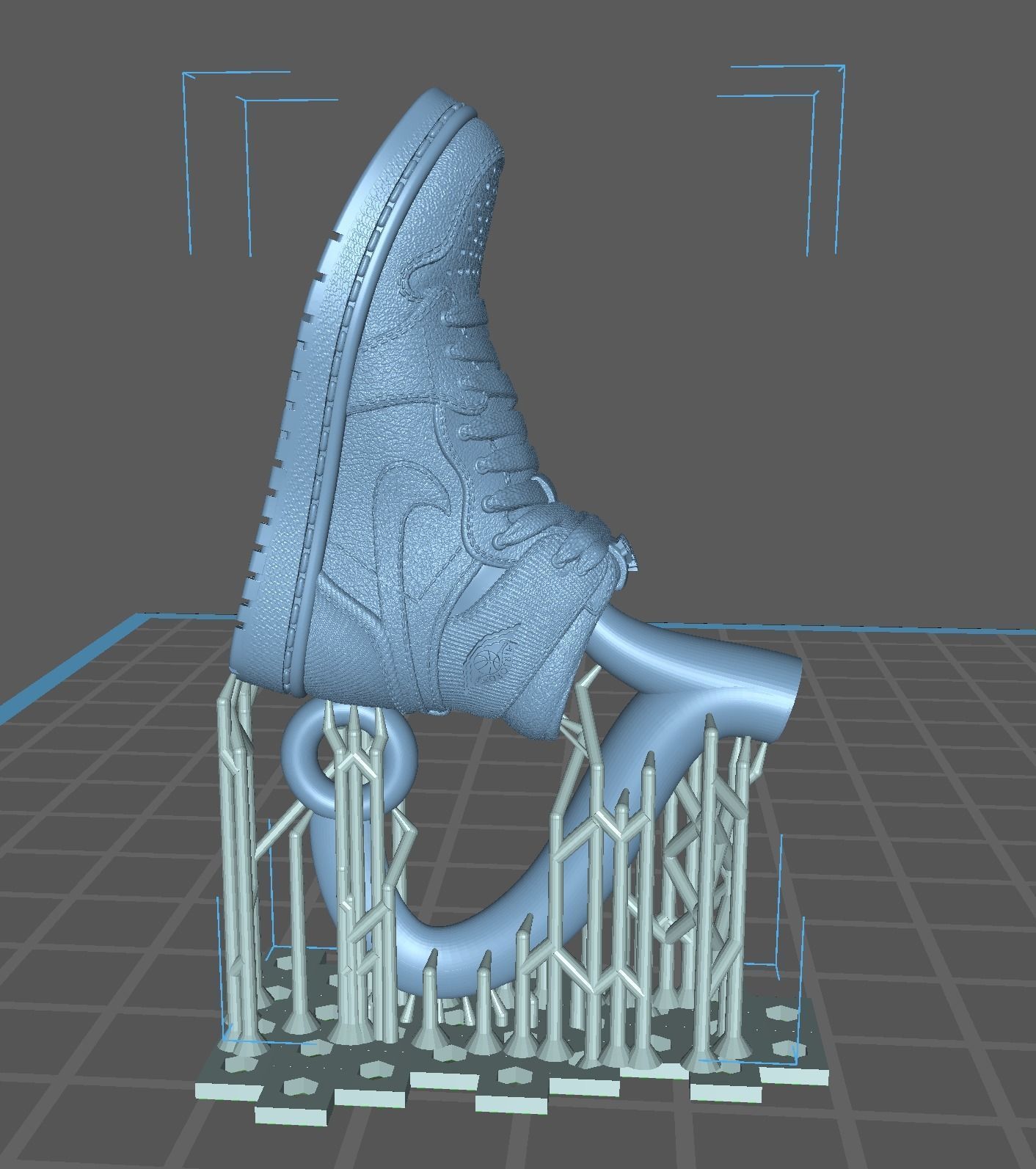 Nike Air Jordan sport shoes 3D print model_6