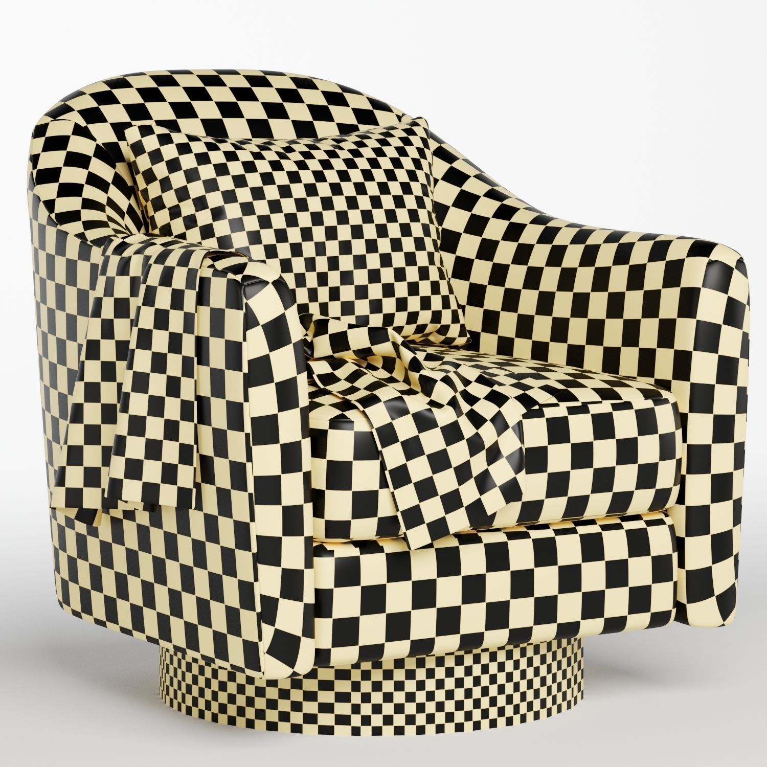 COQUETTE SWIVEL CHAIR 3D model_7