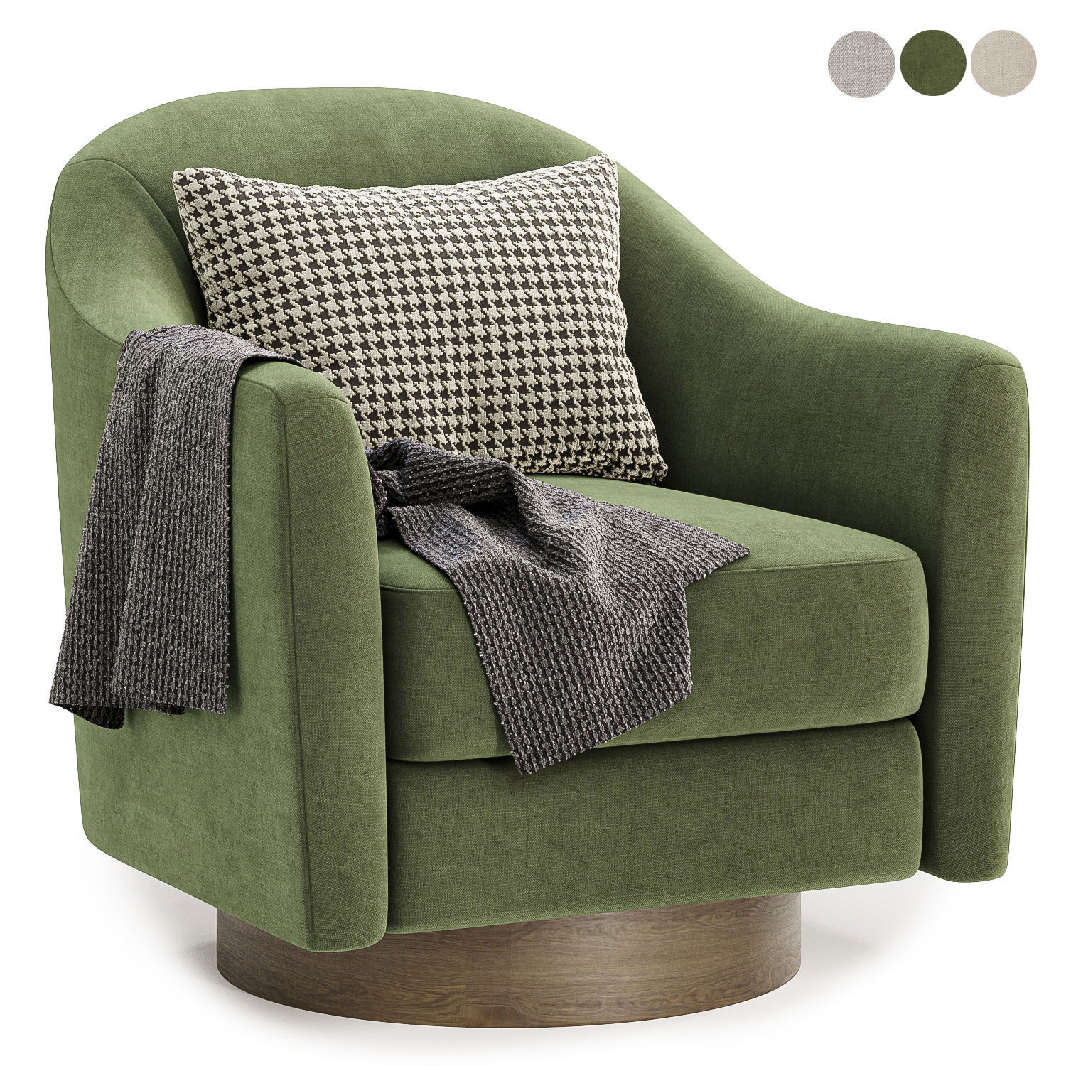 COQUETTE SWIVEL CHAIR 3D model_2