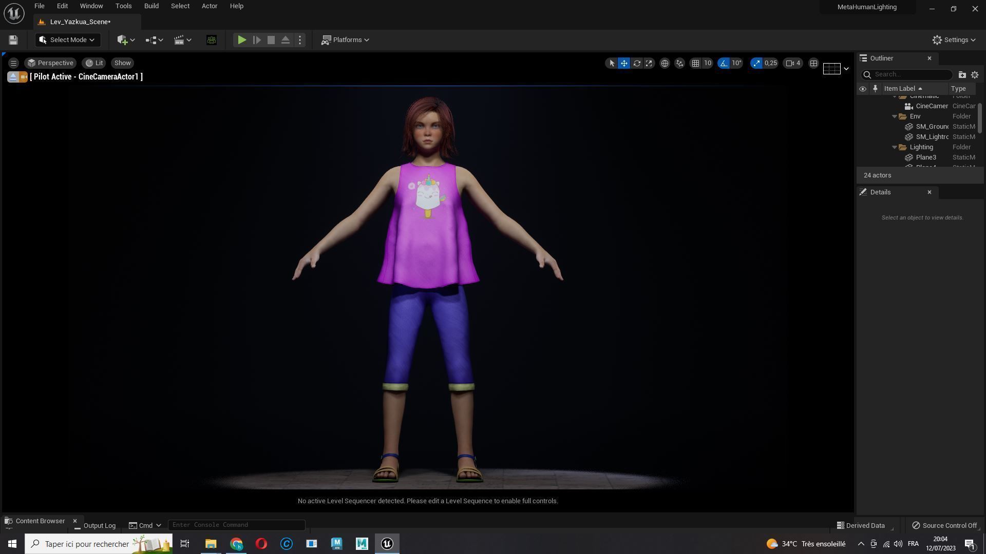 Jesyka-Realistic girl Low-poly 3D model_22