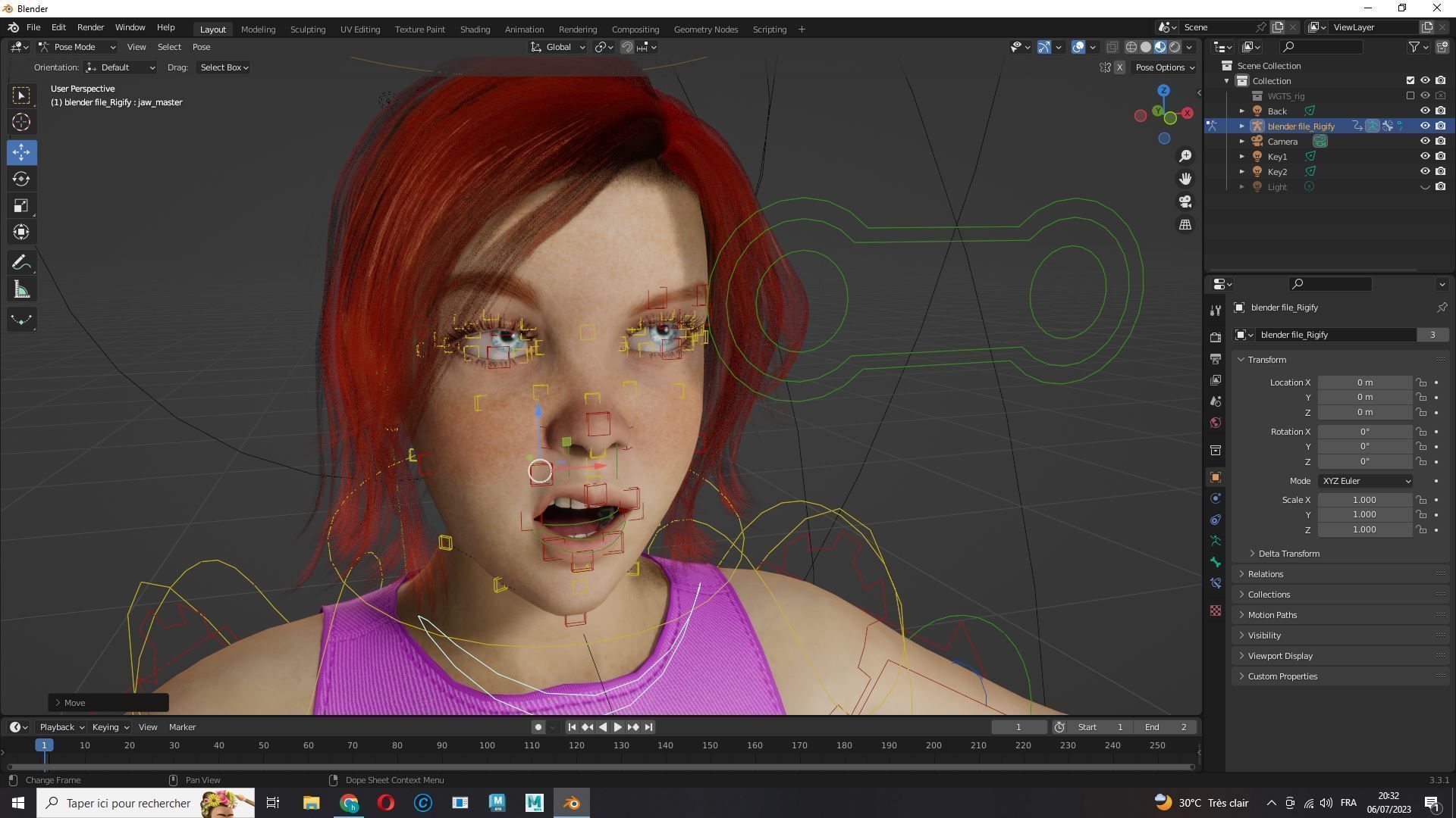 Jesyka-Realistic girl Low-poly 3D model_15