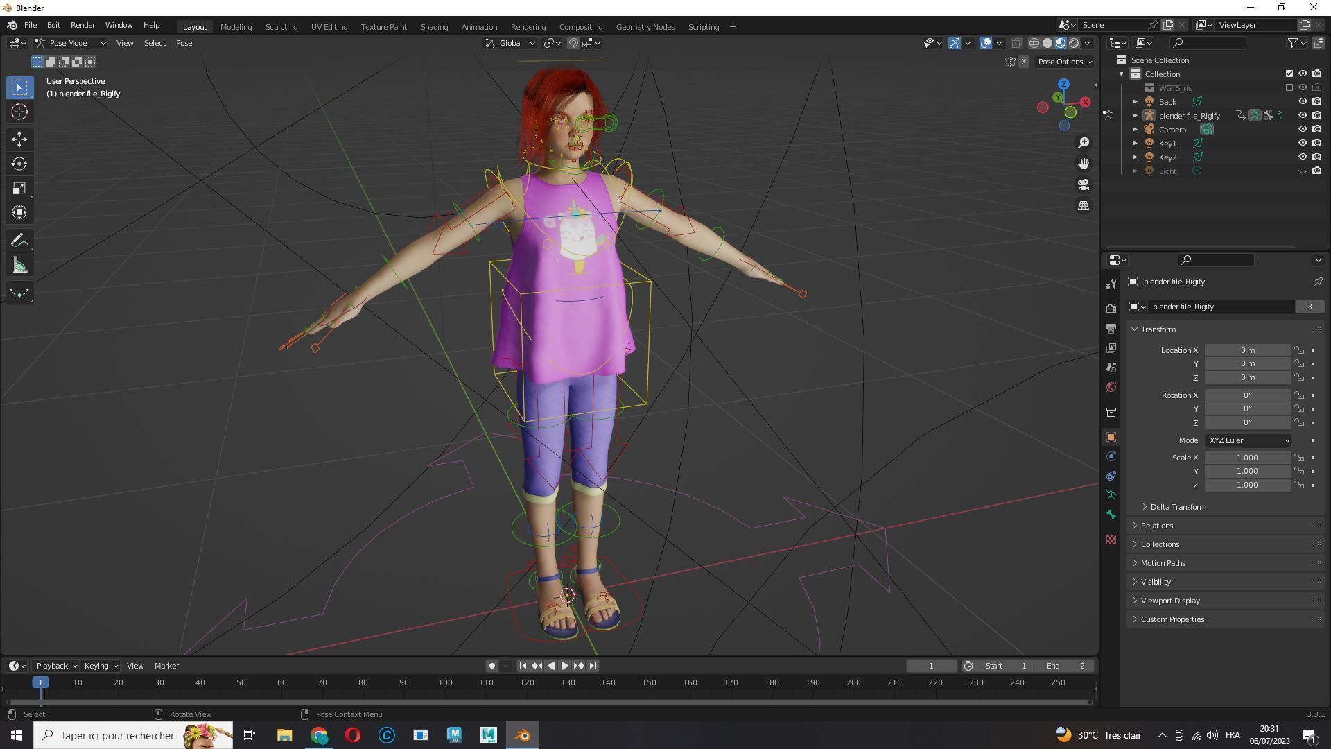 Jesyka-Realistic girl Low-poly 3D model_14
