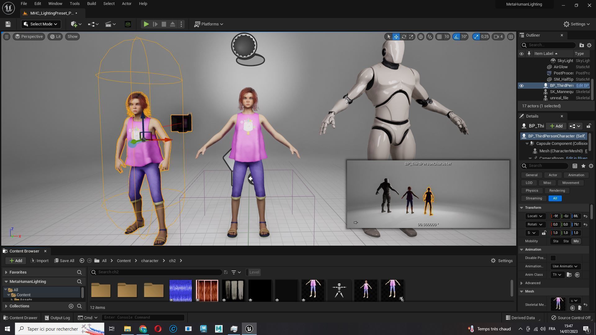 Jesyka-Realistic girl Low-poly 3D model_24