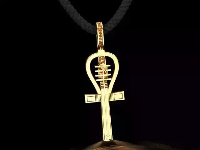 Egyptian cross Ankh pendant necklaces for 3d print