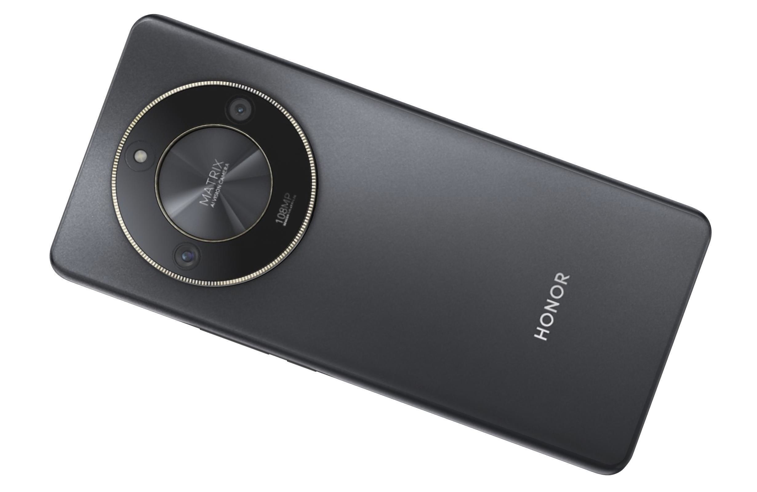 Honor X50 Black Low-poly 3D model_11