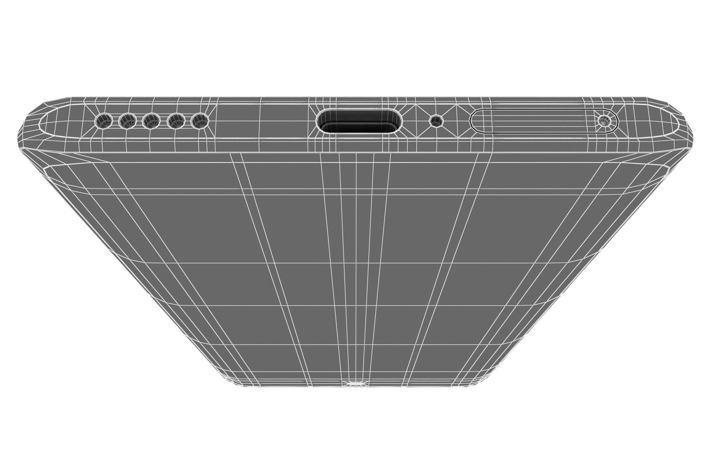 Honor X50 Black Low-poly 3D model_25