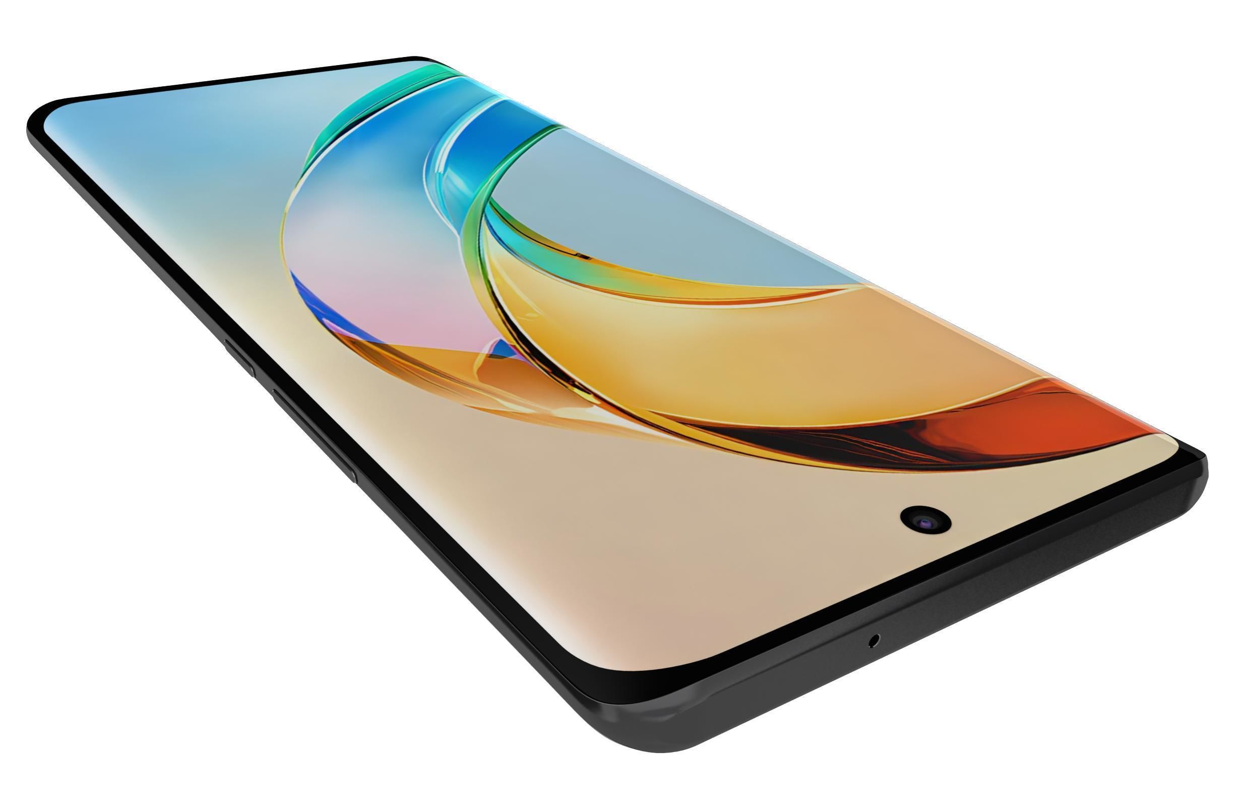 Honor X50 Black Low-poly 3D model_13