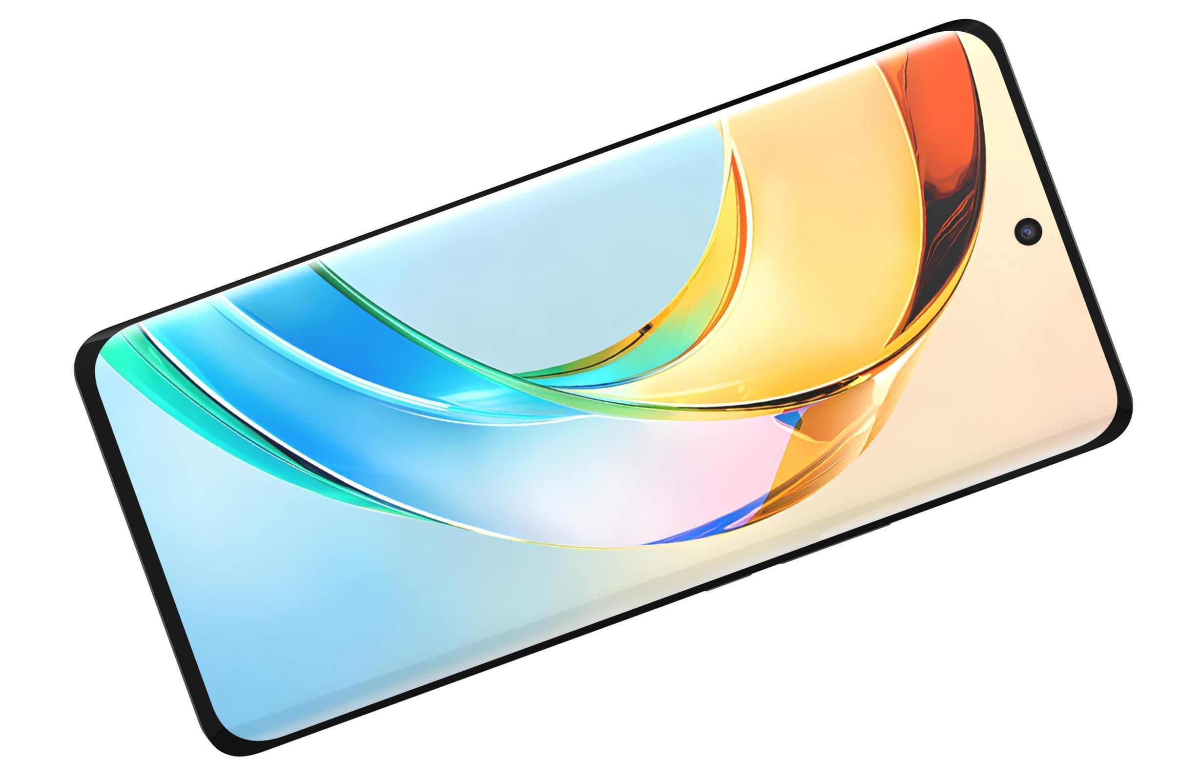 Honor X50 Black Low-poly 3D model_10