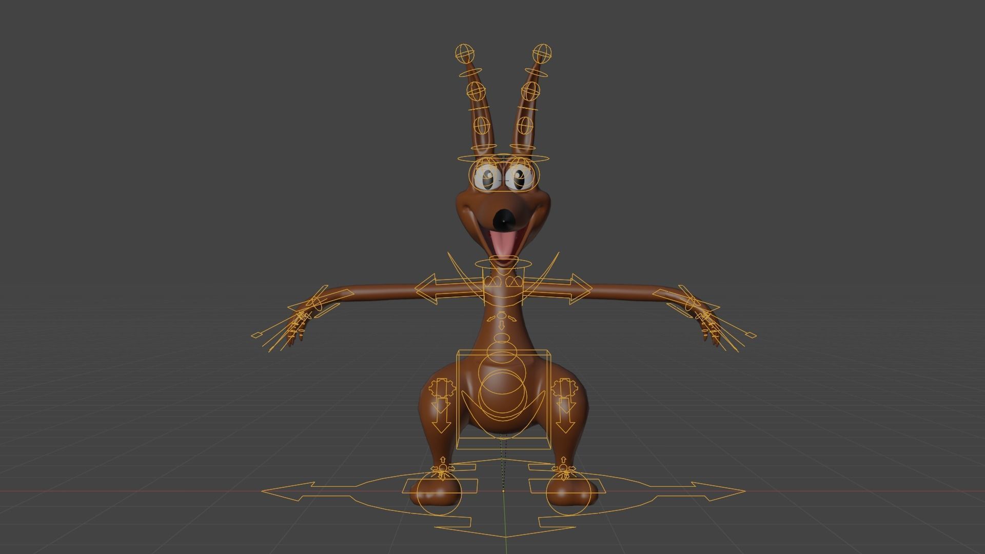 3D Kangaroo Cartoon 3D model_12