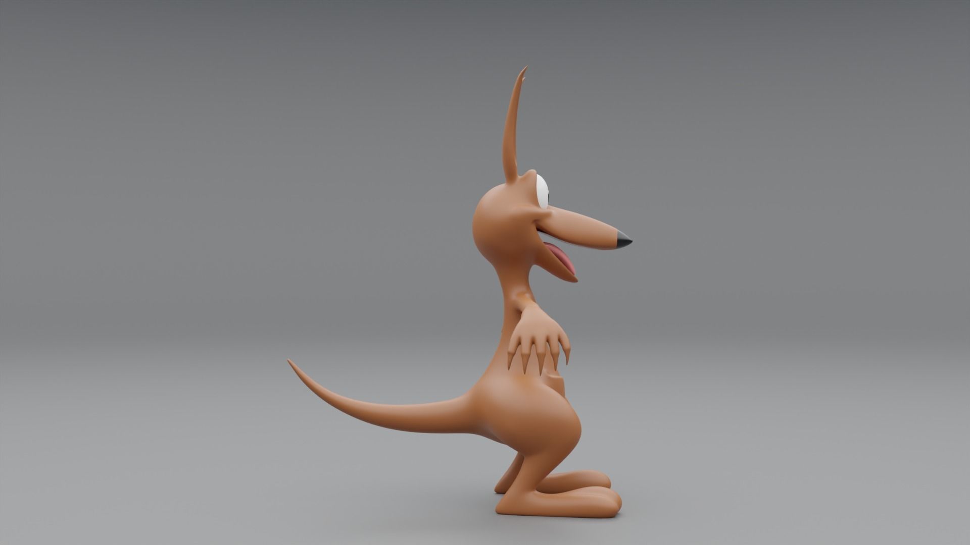 3D Kangaroo Cartoon 3D model_4