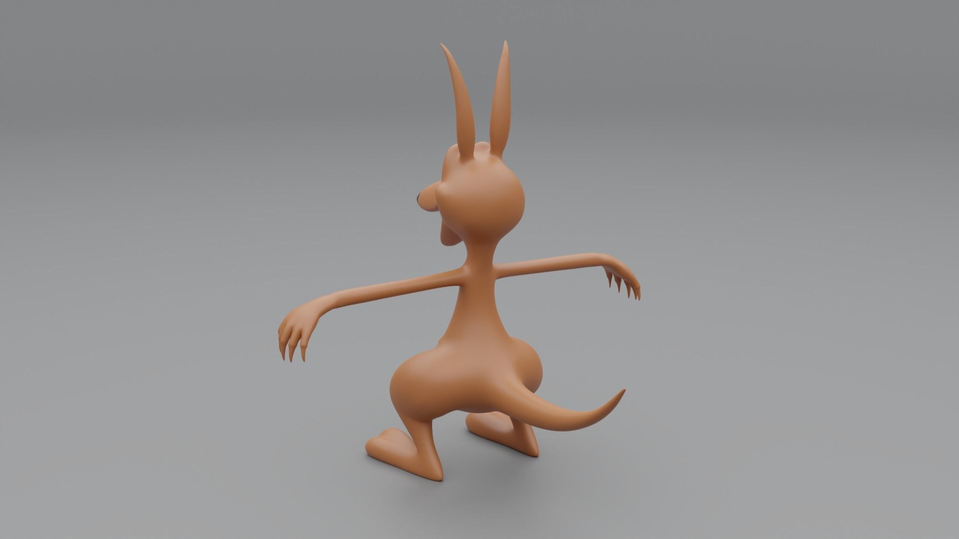 3D Kangaroo Cartoon 3D model_8