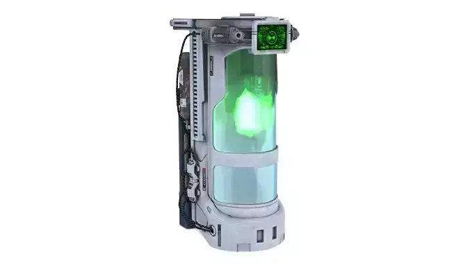 Sci-fi Laboratory Decoracion Container Low-poly 3D model