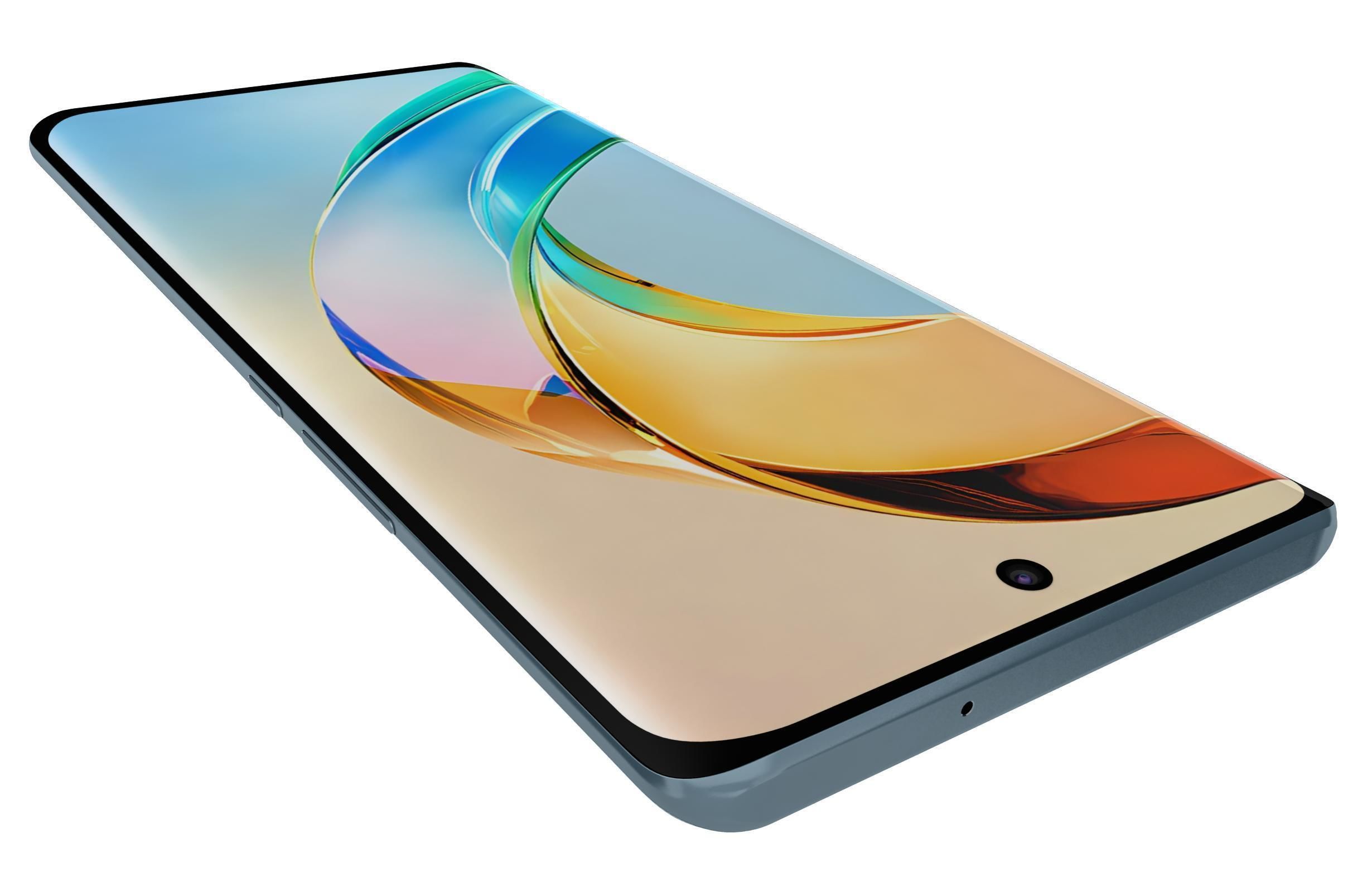 Honor X50 Blue Low-poly 3D model_13