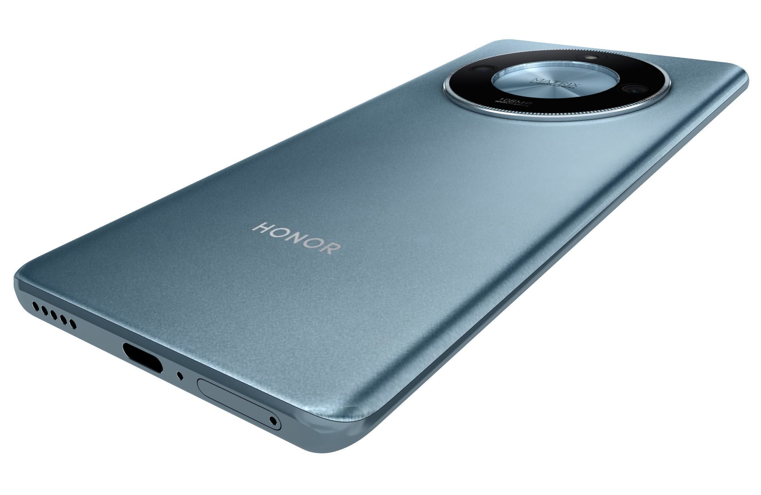 Honor X50 Blue Low-poly 3D model_14