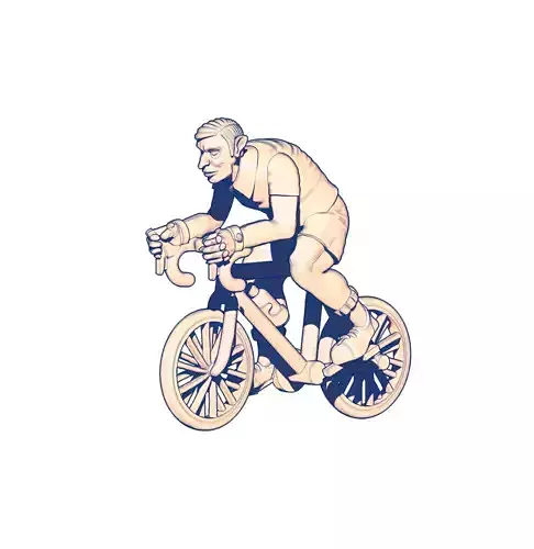 Fausto Coppi TUSSLE FOR VICORY 3D print model