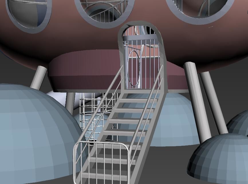 Submarine Playground 3D model_9