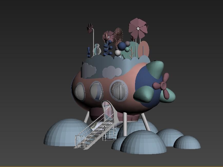 Submarine Playground 3D model_5