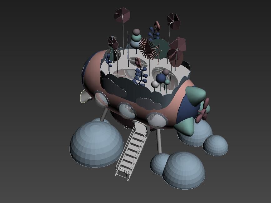 Submarine Playground 3D model_6