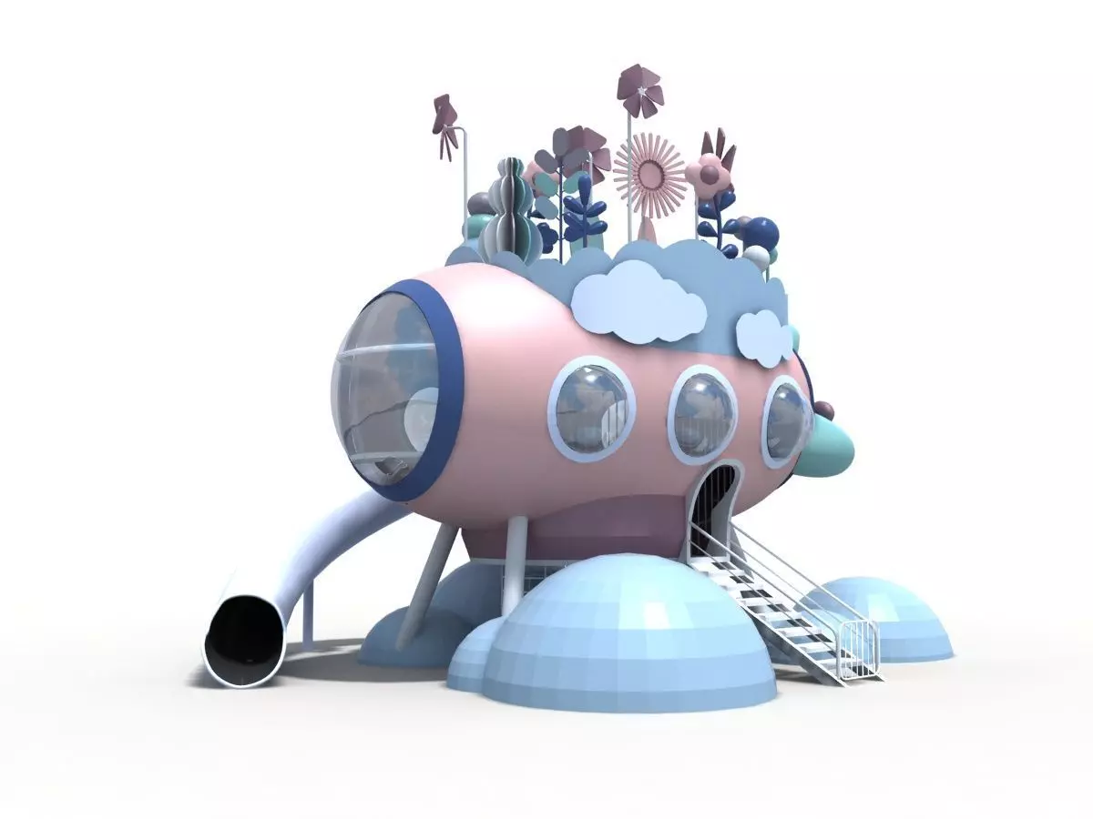 Submarine Playground 3D model_0