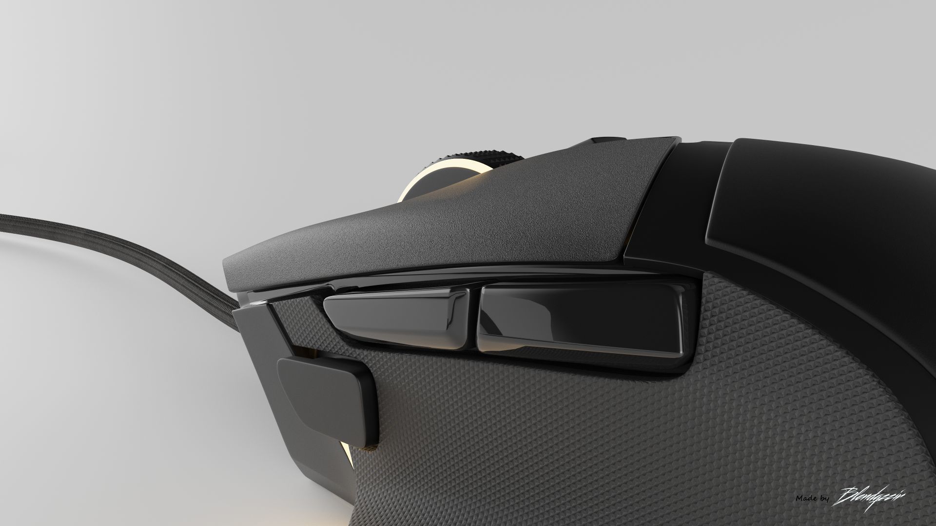RAZER BASILISK V3 WIRED 3D model_4