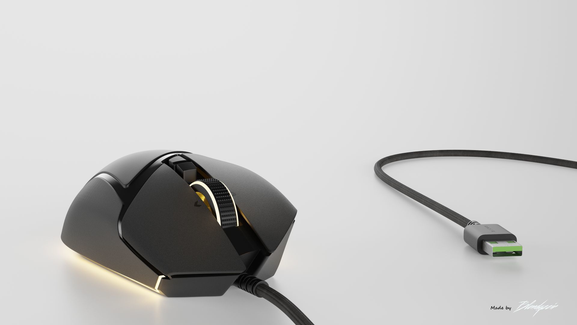 RAZER BASILISK V3 WIRED 3D model_7