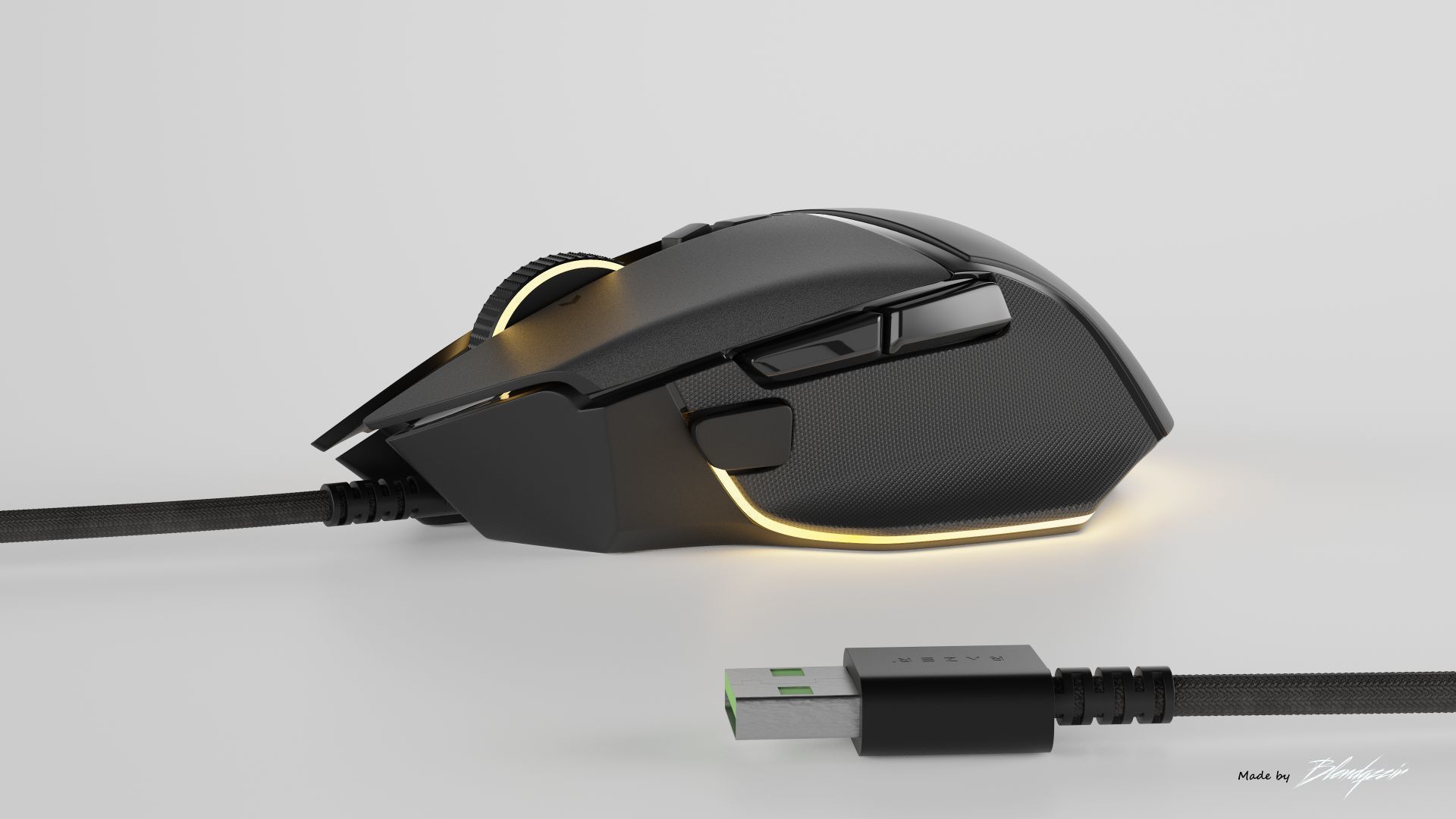 RAZER BASILISK V3 WIRED 3D model_2