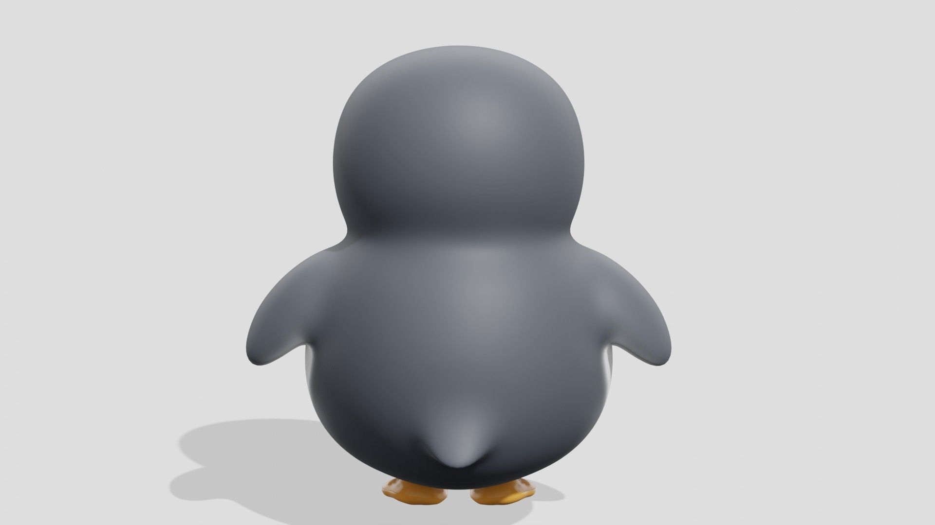 Cute little penguin  3D model_3