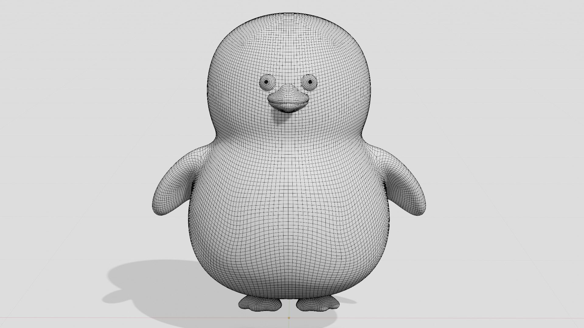 Cute little penguin  3D model_5
