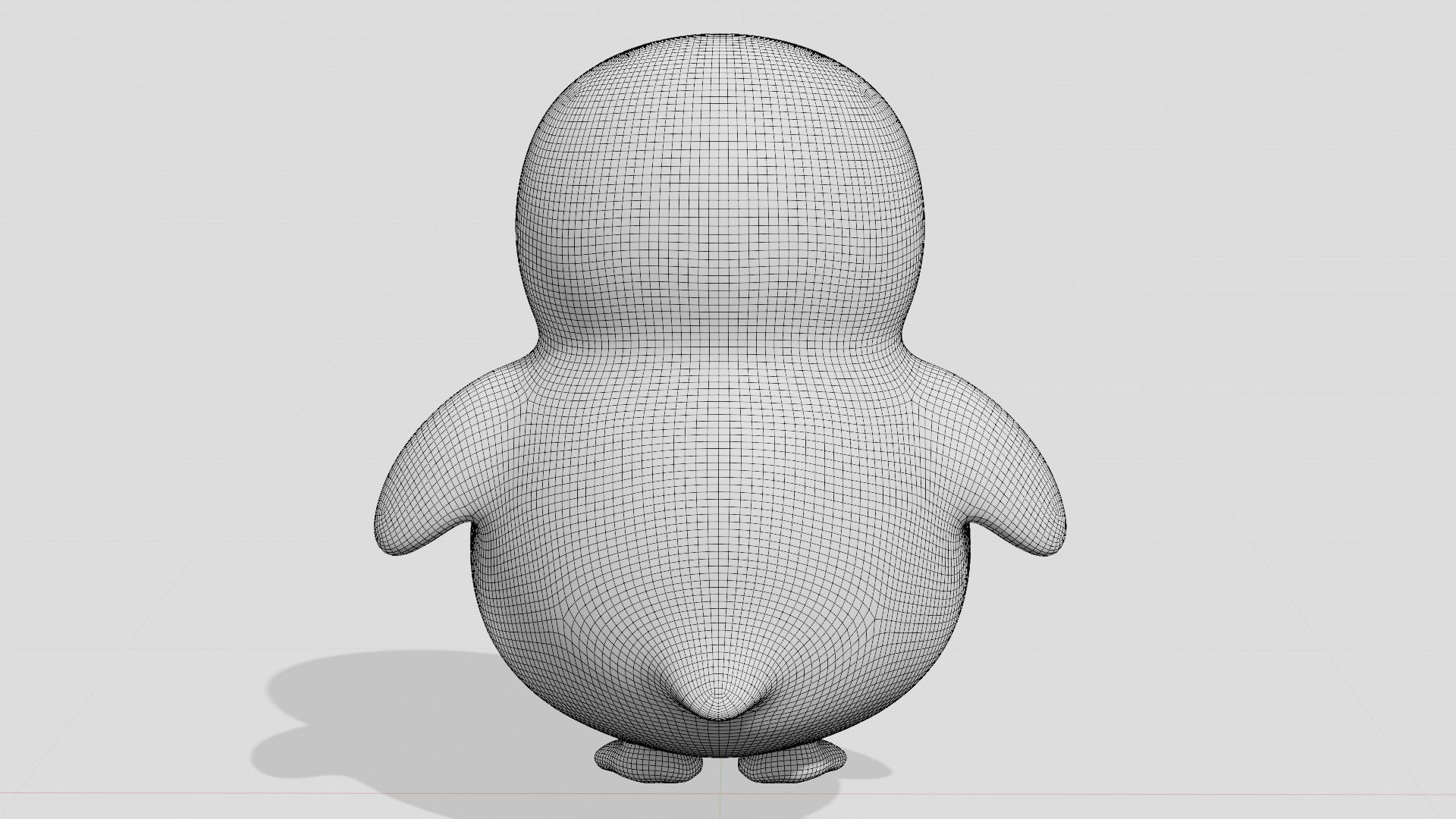 Cute little penguin  3D model_6