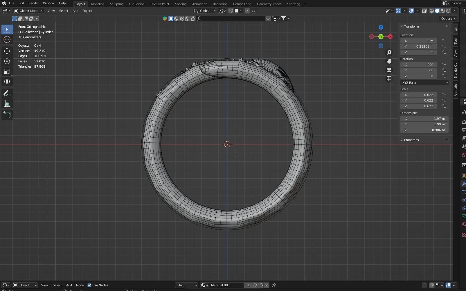 Snake Ring 3D print model 3D print model_3