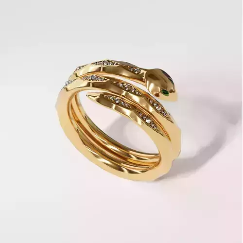 Snake Ring 3D print model
