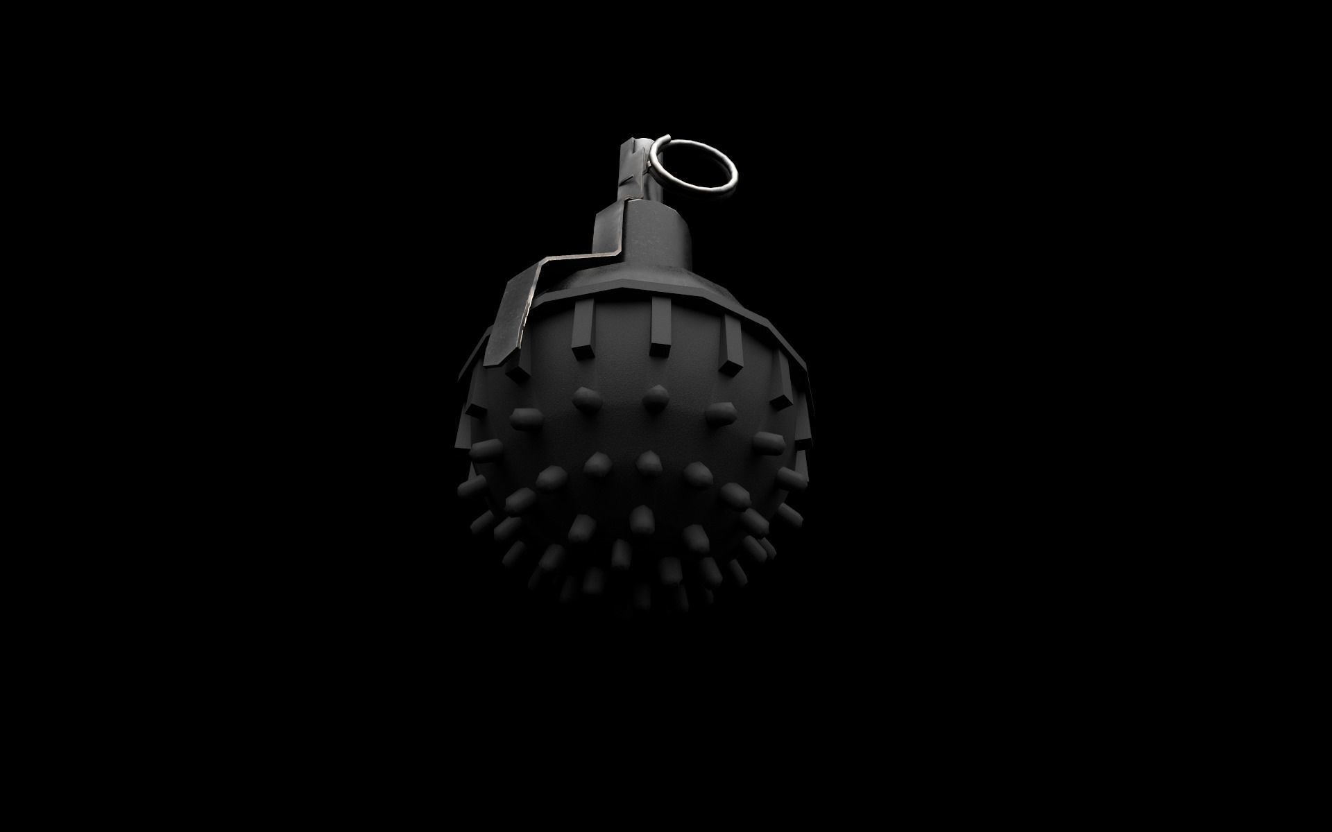 Zarya Stun Grenade Low-poly 3D model_3
