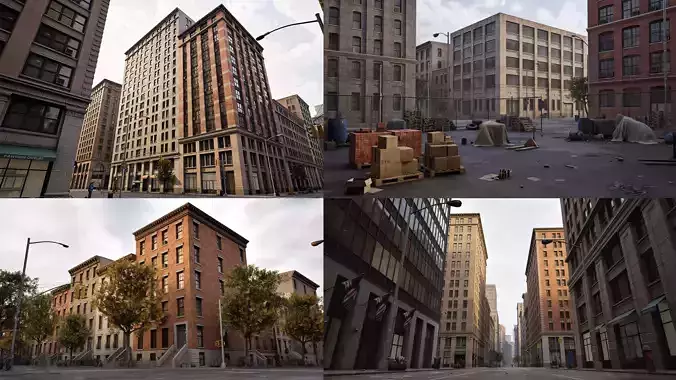 American City Packs 3D Model Collection
