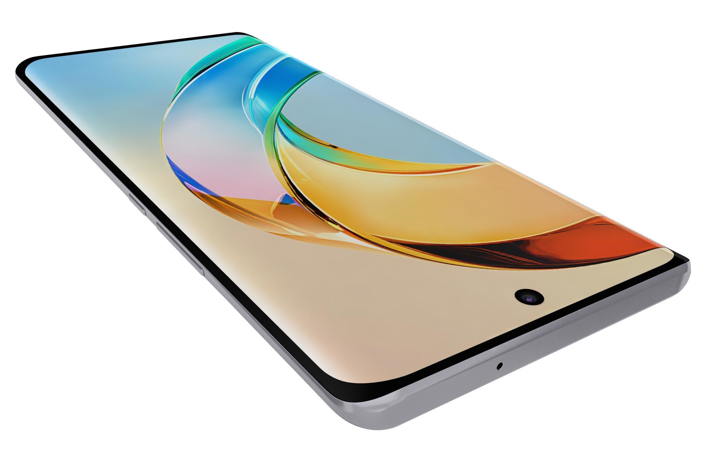 Honor X50 White Low-poly 3D model_13