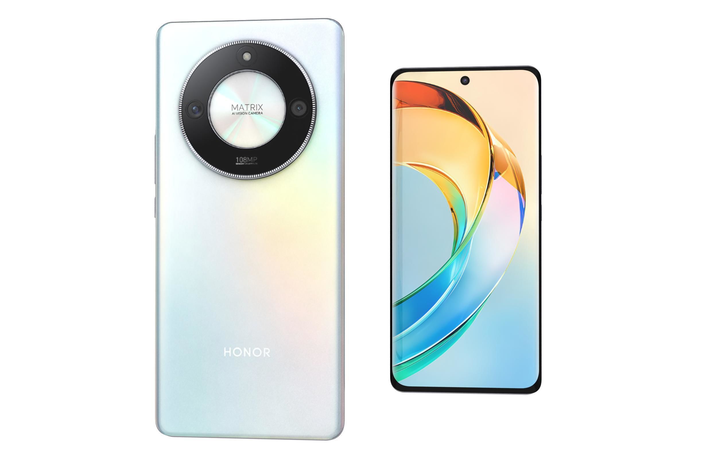 Honor X50 White Low-poly 3D model_7