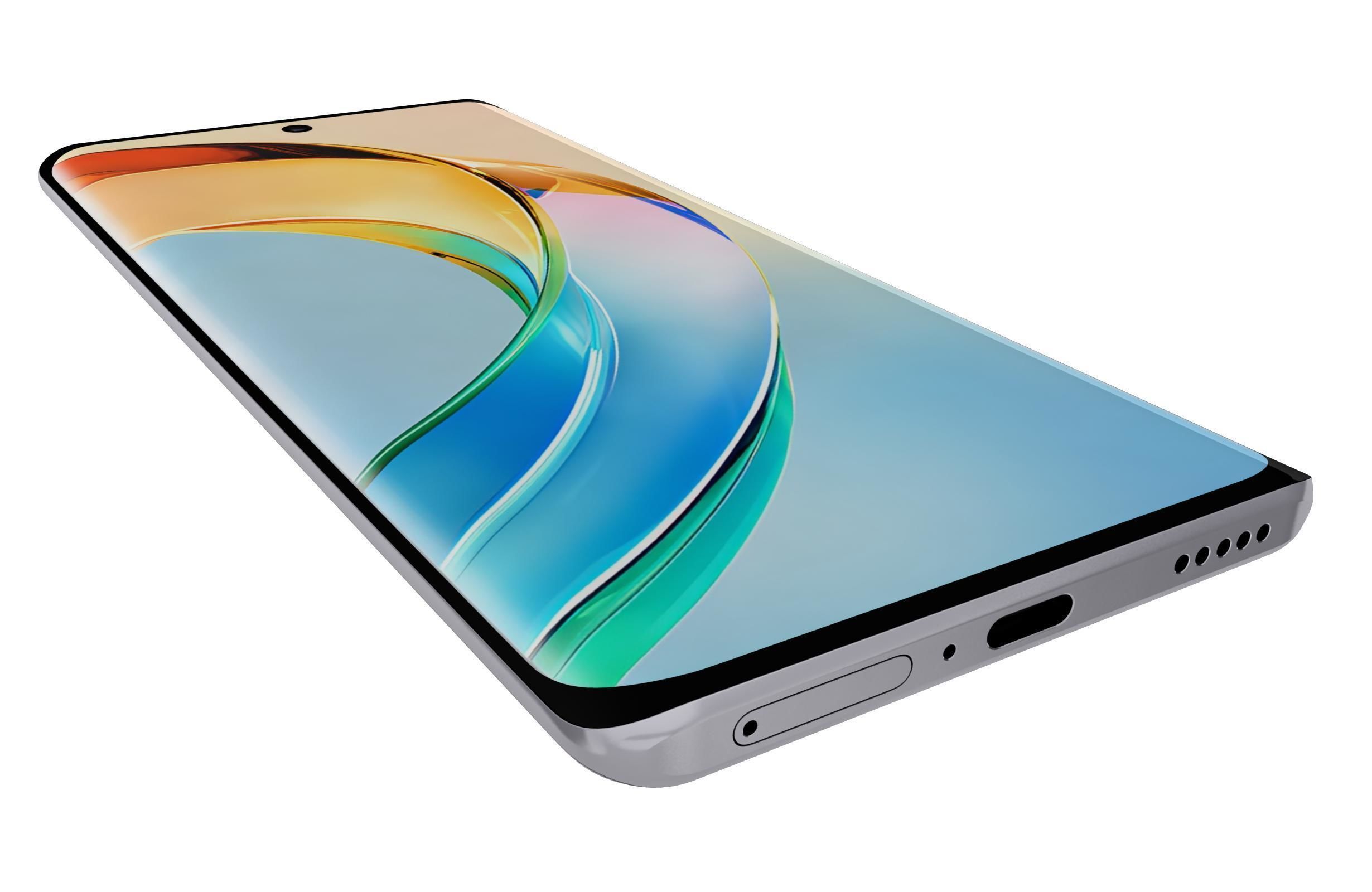 Honor X50 White Low-poly 3D model_12