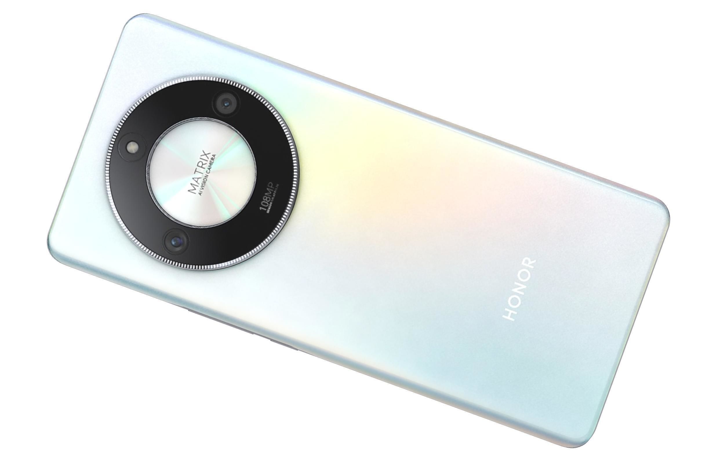 Honor X50 White Low-poly 3D model_11