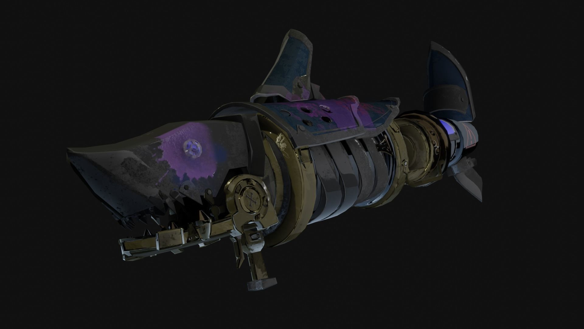 fishbones Low-poly 3D model_1