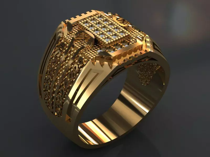 men ring 023 3D print model